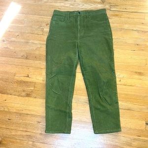 Madewell cropped corduroy pants